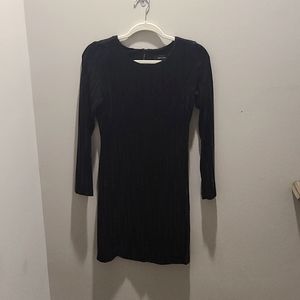 Karen Kane long sleeve black sequin dress XS